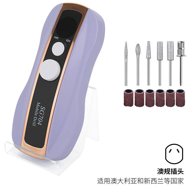 Polizador de uñas conveniente, tipo de carga inteligente, pulizador de uñas transfronterizo profesional de descarga de uñas 35000RPM