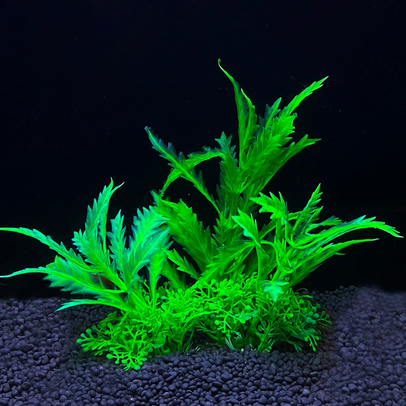 [鱼缸造景摆件塑料仿真水草假海草跨境水族箱装饰植物水族用品]