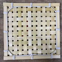 竹制品竹编竹匾竹子簸箕竹筛幼儿园吊饰手工材料绘画森系田园zb