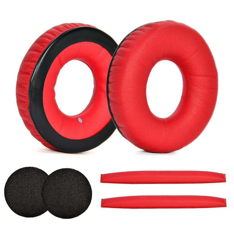 Suitable for senhai sennheiser hd25l hd25ll earmuffs headset earmuffs red earmuffs Suitable for senhai sennheiser hd25l hd25ll earmuffs headset earmuffs red earmuffs