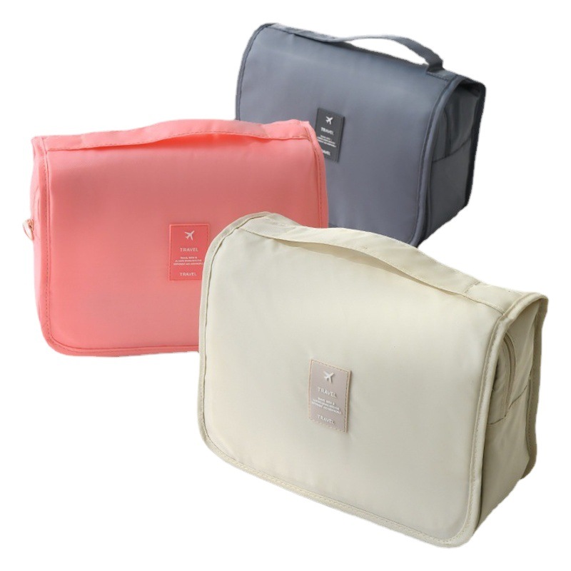 Gancho portátil de gran capacidad de lavado bolsa de almacenamiento de maquillaje bolsa multifuncional plegable colgando hombres y mujeres bolsa de lavado de almacenamiento
