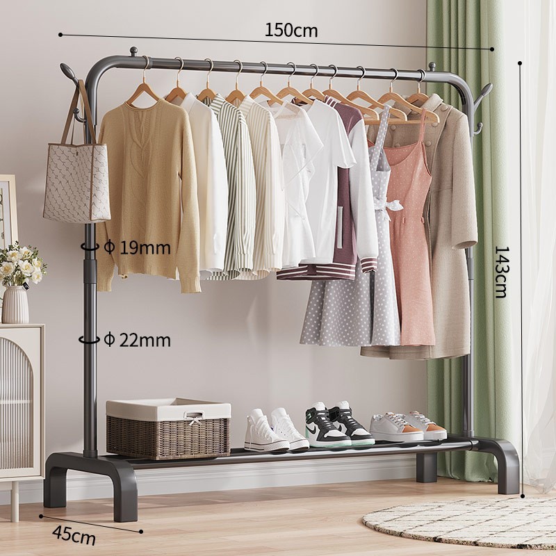 검정색 길이 150cm [두꺼워진 강관 업그레이드]