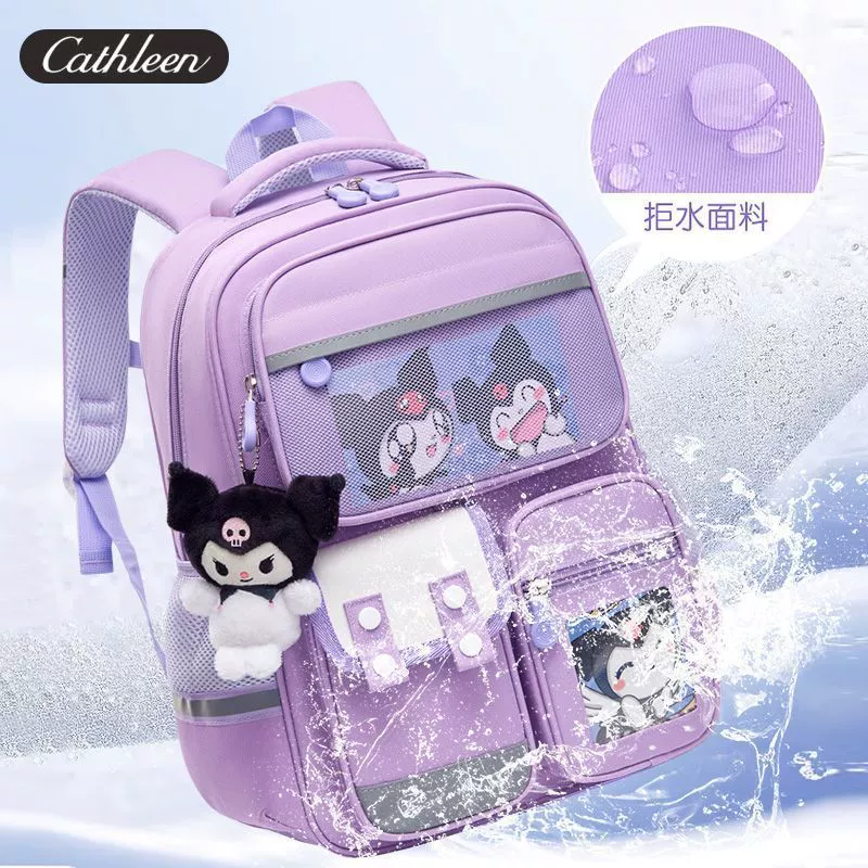 Capacious school bag, waterproof children's backpack, British style, 1-6 years