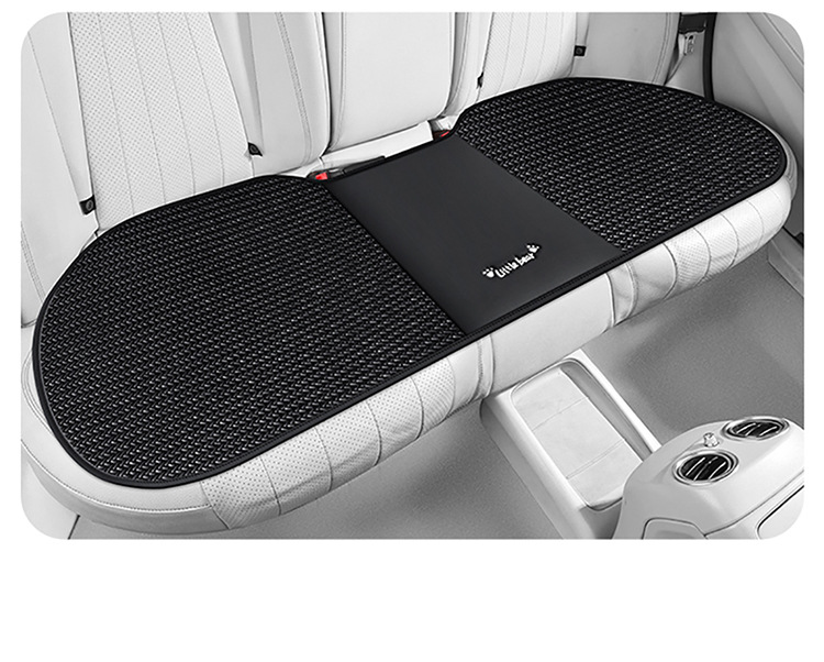 Summer Car Seat Cushion Single-Piece Three-Piece Set, Ice Rattan, Universal for All Seasons, Breathable Ice Silk, Non-Slip, Durable Car Single Seat Cushion