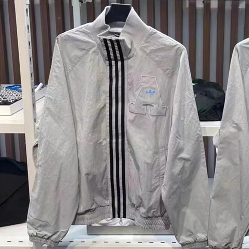 Clover Brand Unisex Outdoor Sports Windbreaker Jacket with Stand Collar, Windproof, Waterproof, Breathable, Spring and Autumn Jacket, Long Sleeve