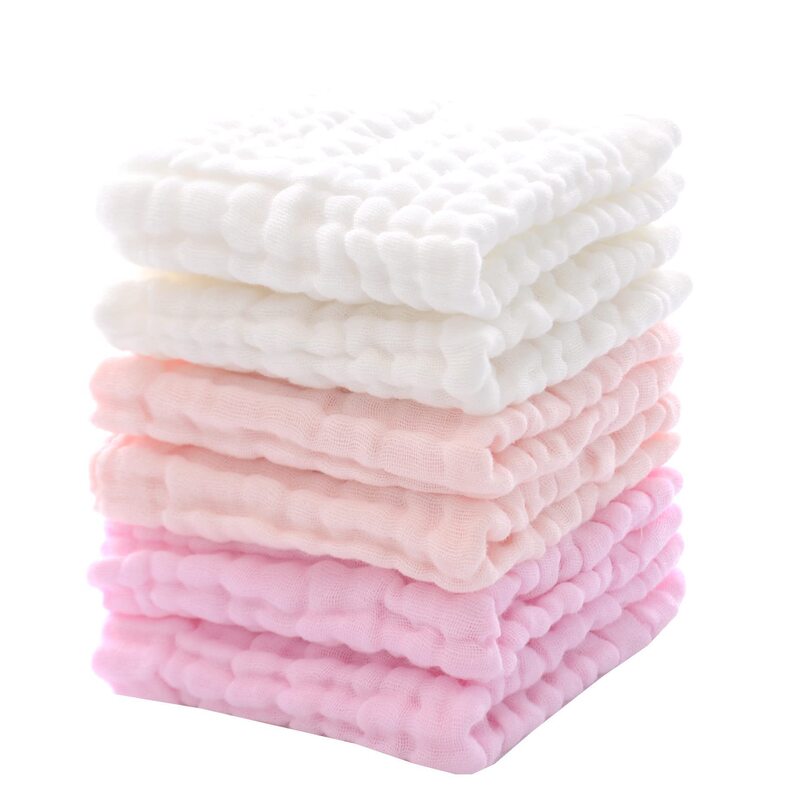 Baby Towels & Burp Cloths Newborn Soft Absorbent Soft Muslin Cloth Toddler Shower Gauze Face Towel