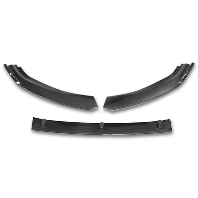 Suitable for Volkswagen (14-20) Golf 7-7.5 Universal Three-Section Front Lip Car Modification Parts, Large Quantity, Excellent Price (Fixed wind wing) - glossy-black
