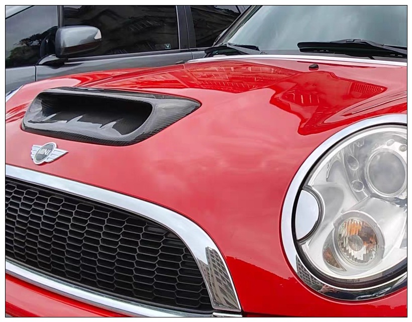 Suitable for Mini 2007-2013 R56 R57 R58 modified hood carbon fiber air intake vent cover