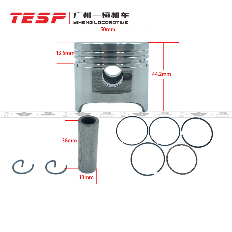 Hw10050Mm Motorcycle Piston Piston Ring Assembly Cylinder Engine Parts Source Manufacturer Cross-Border Hot Sale