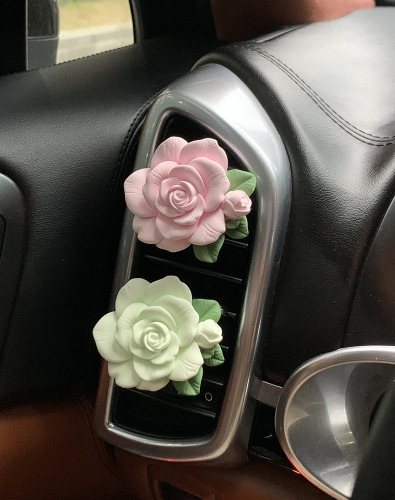 Air outlet gypsum aromatherapy car perfume ornaments car air conditioner diffuser stone fragrance car aromatherapy decorations