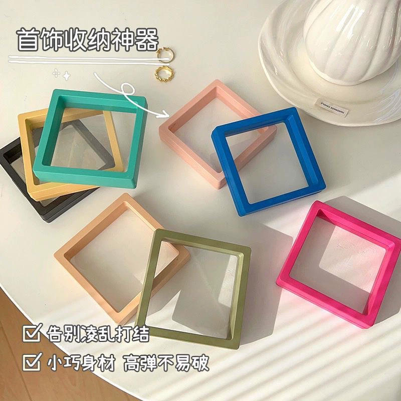 Ювелирная подвесная коробка pe пленочная коробка браслет серьги кольцо антиокислительные ювелирные изделия прозрачный дисплей ins коробка для хранения