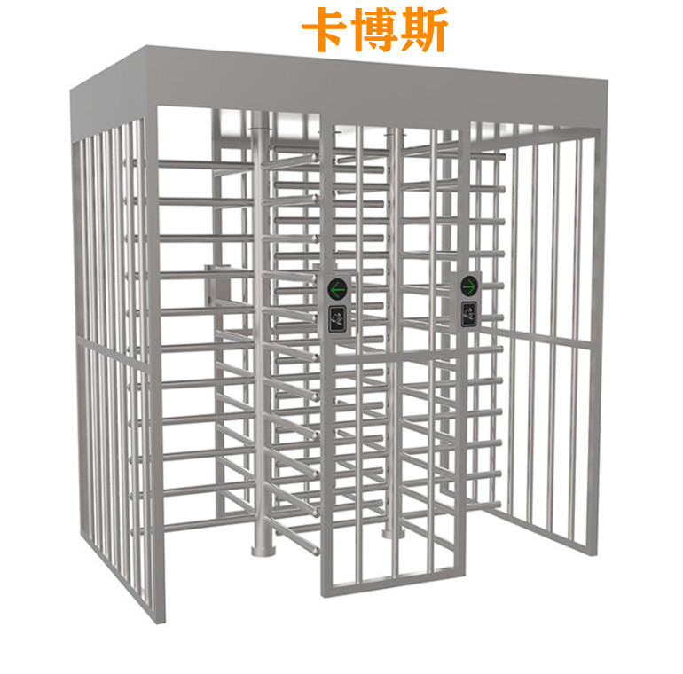 双通道全高转闸十字转闸人脸识别闸机门禁智慧工地监狱转闸门