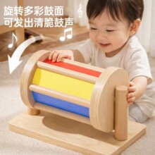 蒙氏教具1-3岁幼儿园早教投币盒纺织鼓木制儿童礼物益智玩具批发