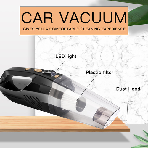 Car vacuum cleaner, cross-border wireless, dry and wet two-in-one, portable, wireless charging, household handheld high-power vacuum cleaner