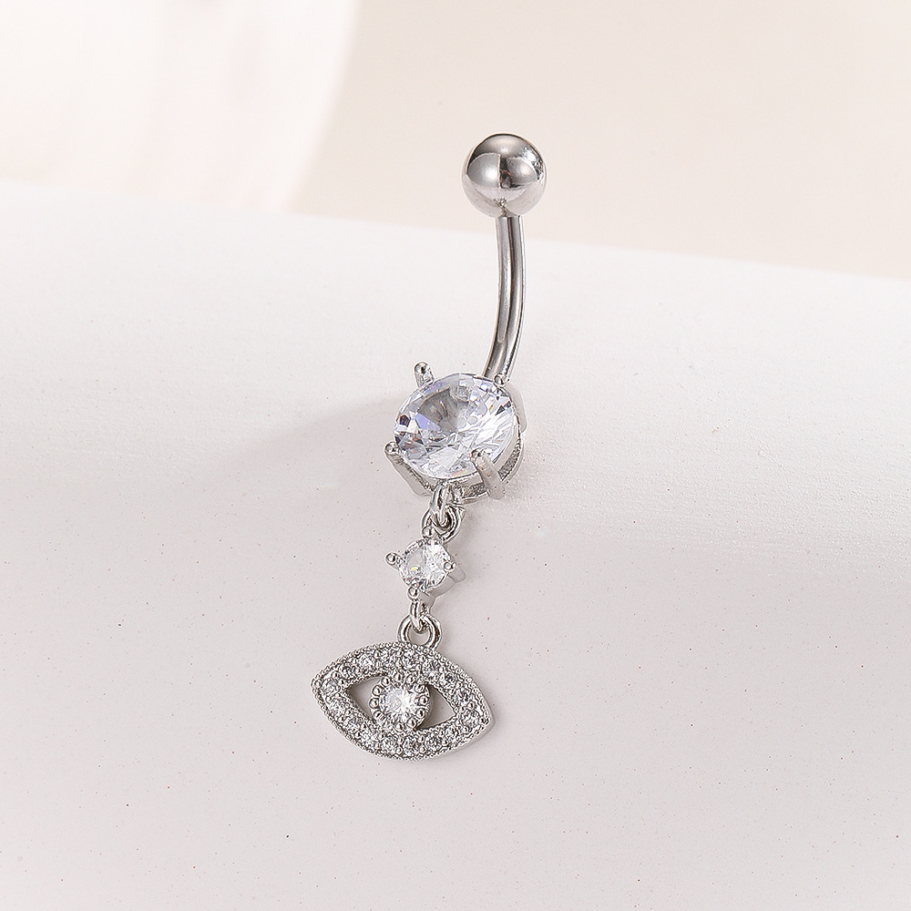 New Bow Zircon Navel Ring Belly Button Piercing Jewelry Online Wholesale Gold Copper detail image 8