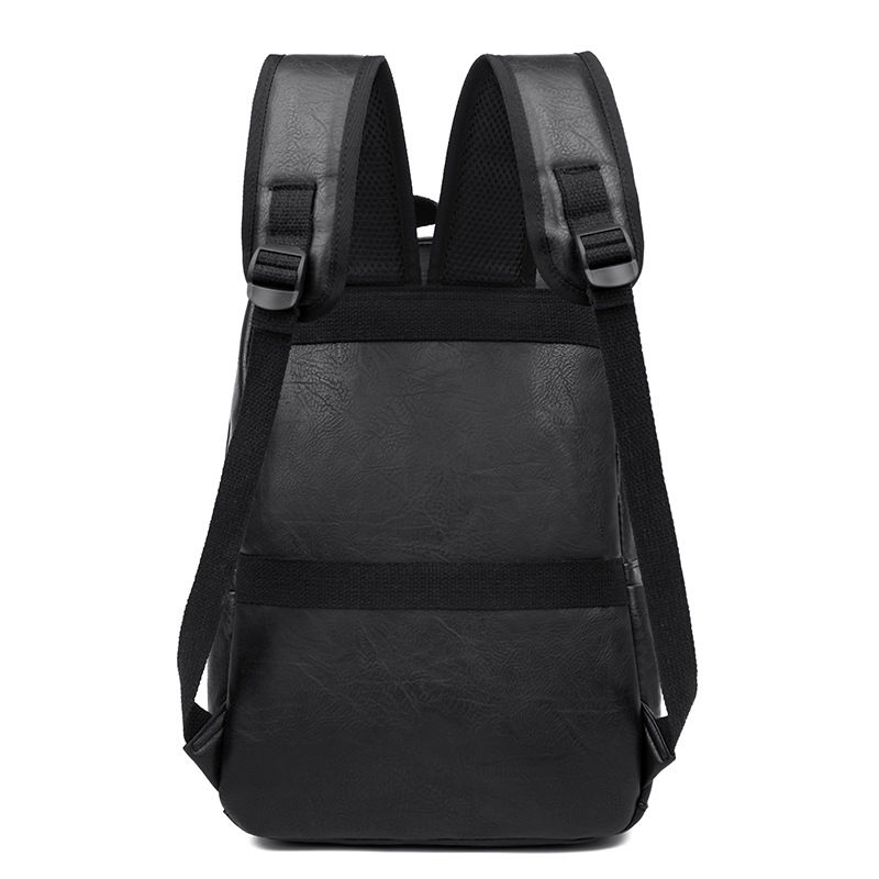 Mochila, bolso de hombre, nueva mochila de tendencia, bolso de computadora de cuero informal de negocios, mochila escolar de estudiante de todo fósforo de moda