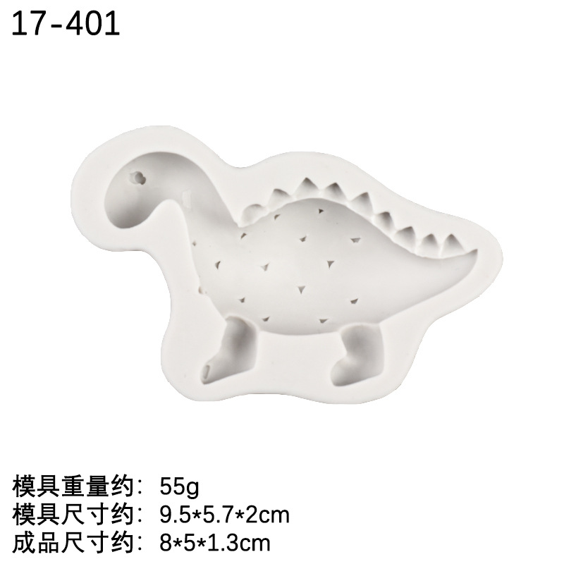 Dinosaurio forma fondant pastel decoración silicona molde DIY dinosaurio animal chocolate hornear epoxi arcilla molde