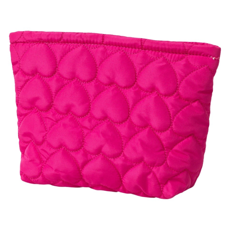 Cross-Border New Style Japanese and Korean Quilted Love Heart Clutch Bag Inner Pouch Large Capacity Makeup Bag Lipstick Storage Bag Women's Bag