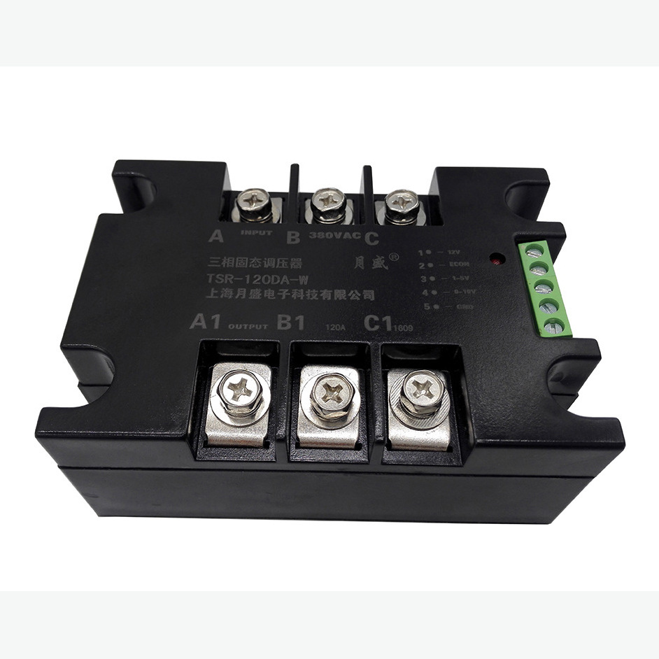 上海月盛三相固态调压器可控硅调压器调温TSR-40WA-H 40A固态调温
