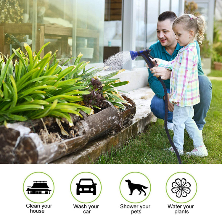 家用3倍伸缩水管garden hose耐用防冻洗车花园乳胶水管洗车神器