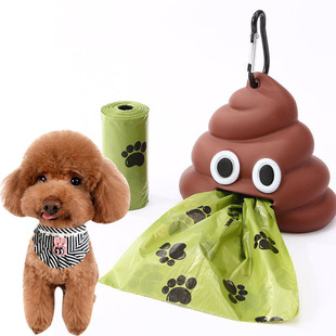 Pet People Go Out Portable Toilet Picker Pet Feces Picking Garbage Bag Feces Shaped Shovel Feces Dispenser