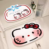 Мультяшный Hello Kitty имитационный кашемировый коврик для ванной для ухода за кожей легко скользкий и износостойкий коврик для ванной комнаты