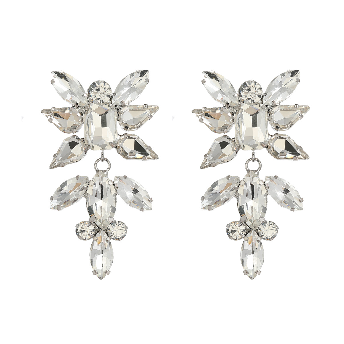 Orecchini pendenti a fiore di design gioielli moda donna_voghion.com