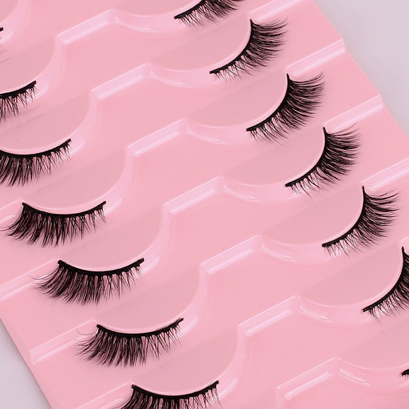 Фальшивые ресницы 3D Cat-Eye, европейский стиль, 10 пар многоразовые