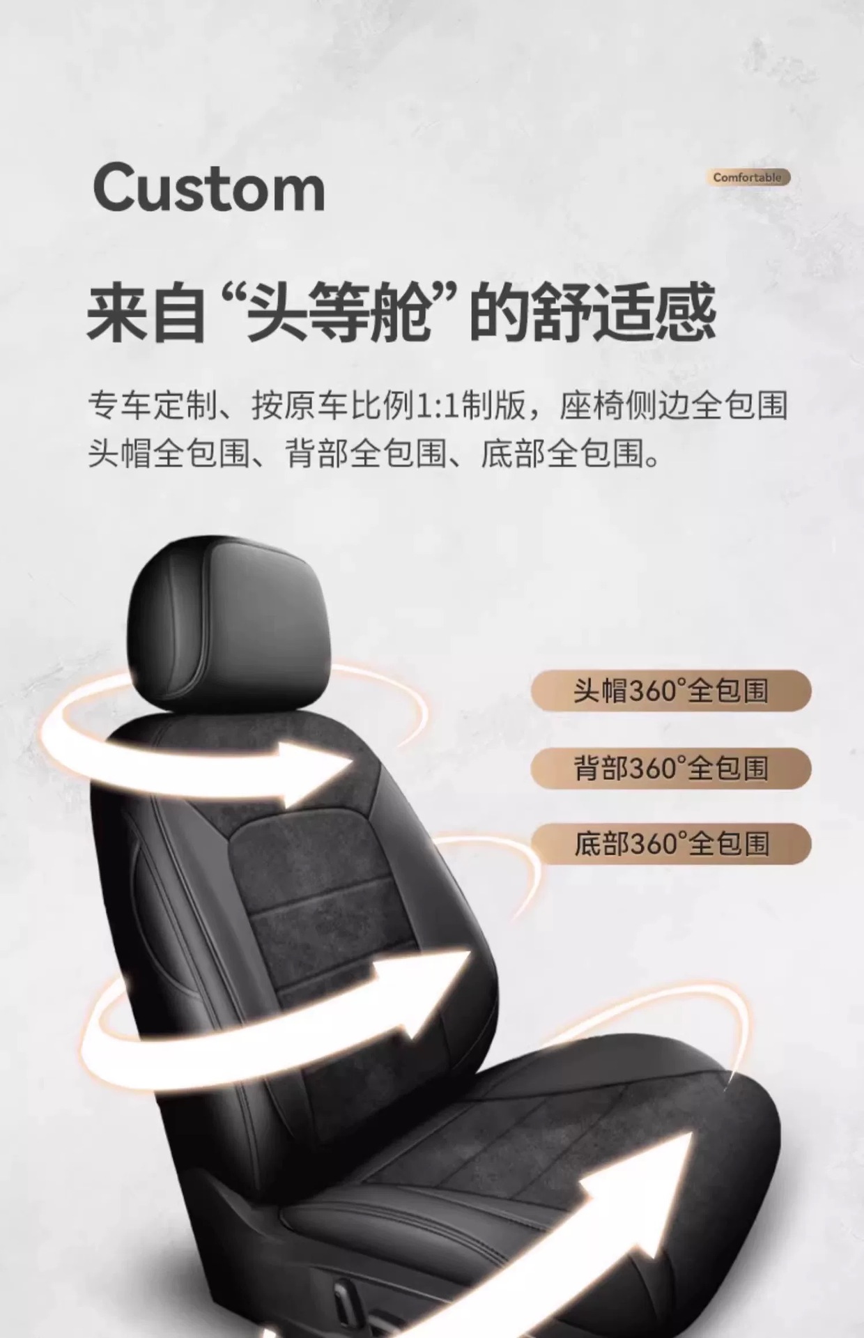 Suitable for the New Volkswagen 06 New Energy Vehicle-Specific Car Seat Cushions, All-Season Full-Coverage Suede Seat Covers