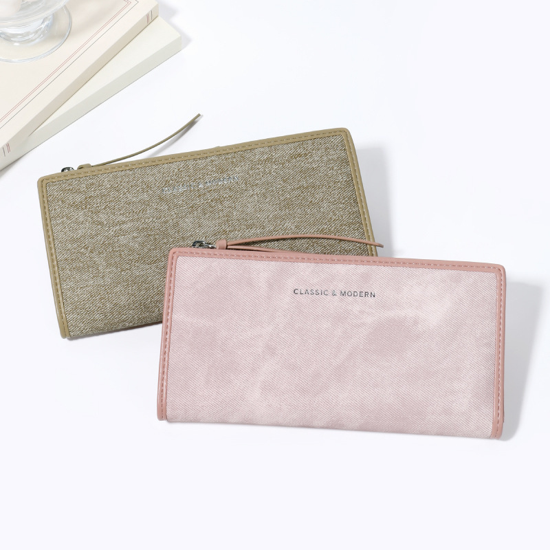Linyan's New Long Women's Wallet with Anti-Roll Edges, Korean Style Multifunctional Fashion Women's Wallet Wholesale Linyan's New Long Women's Wallet with Anti-Roll Edges, Korean Style Multifunctional Fashion Women's Wallet Wholesale