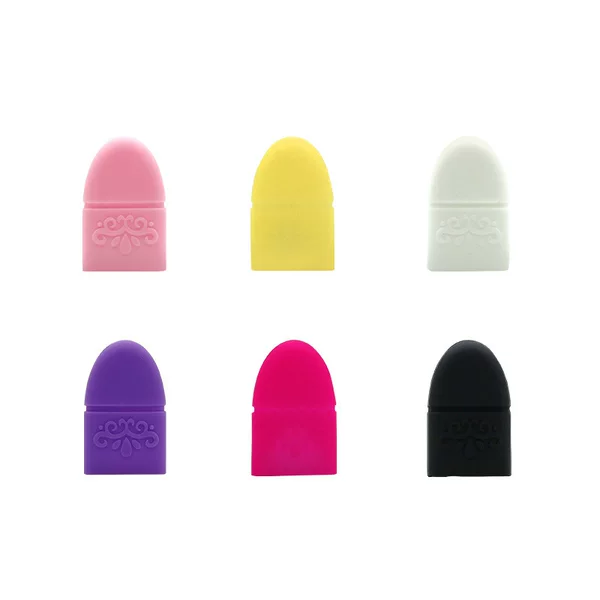 Manufacturer's Silicone Nail Removal Cover, Embroidered Anti-Puncture Finger Cover, Manicure Tool Protective Cover, Universal Easy-To-Clean Manicure Cover