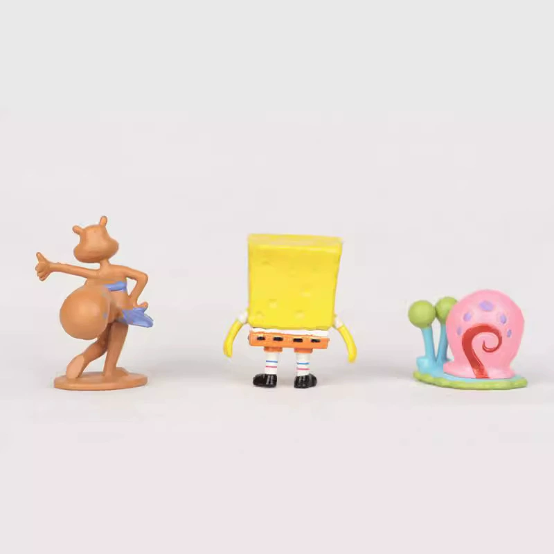 SpongeBob 6 классические Squarepants полный набор большой звезды осьминог торт украшения кукла украшение