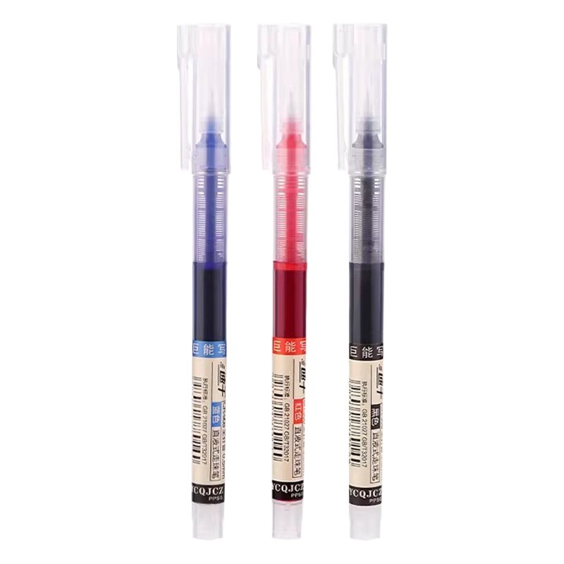 Estudiantes de pluma neutra negra recta a seca con pluma de carbono pluma roja pluma Hidrográfica de alto valor