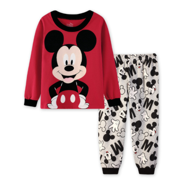 Traje de desgaste para el hogar para niños europeo y americano Otoño e Invierno ropa para niños nueva ropa interior para niños y niñas pijamas de dibujos animados para bebés al por mayor