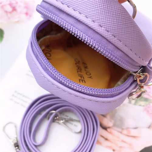 Cute Kuromi Big-Eared Dog Wallet Cartoon Portable Children's Student Diagonal Coin Purse Headphone Storage Bag