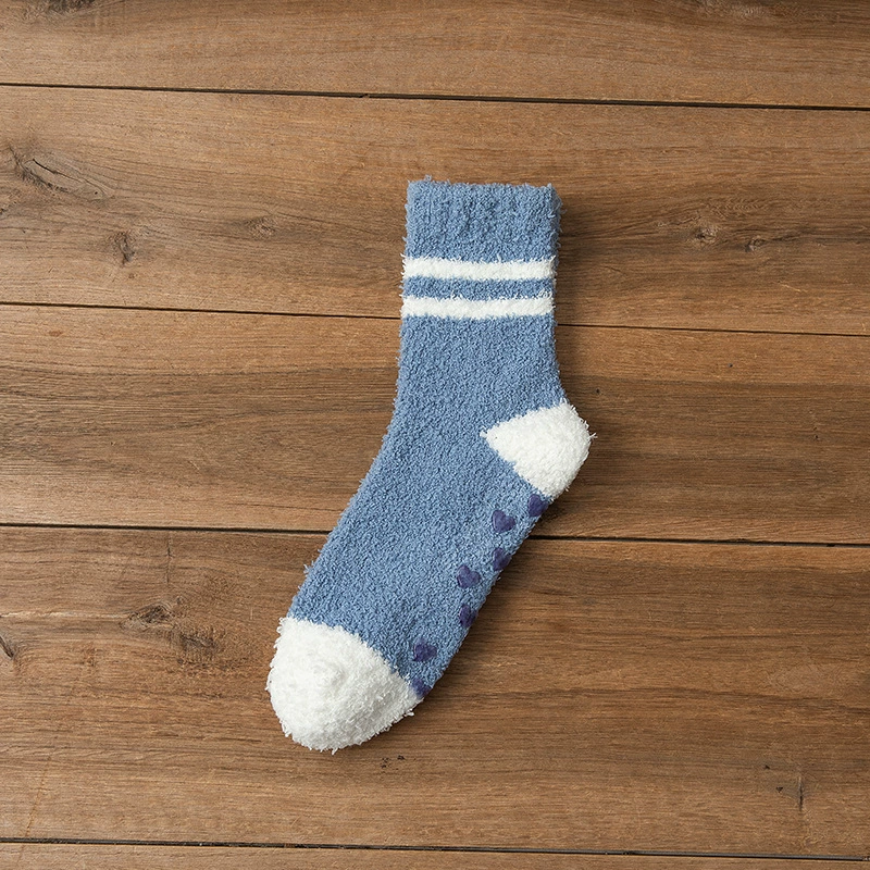 Coral velvet demi-season winter keep warm socks