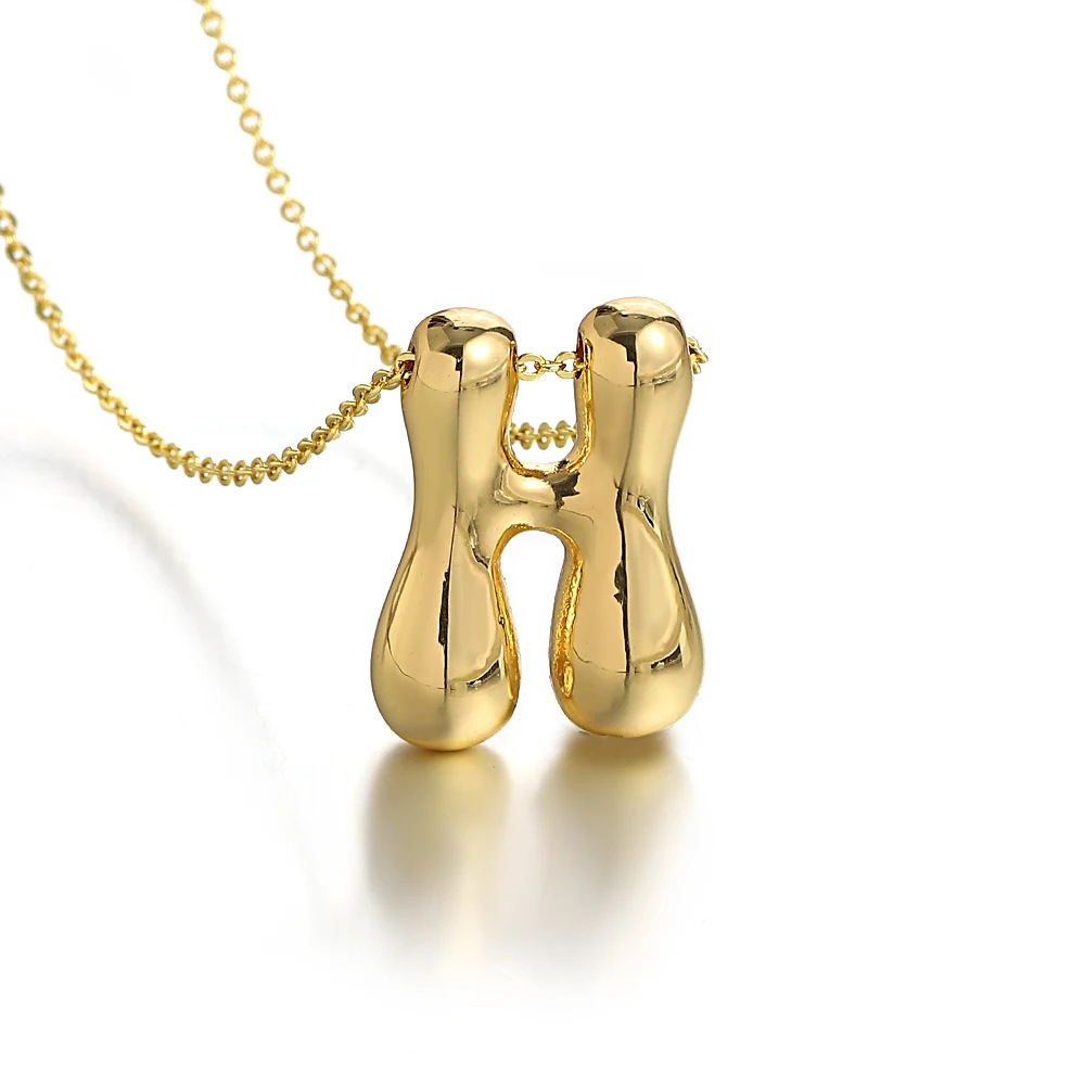 13g Weight Lobster Trigger Clasp Closure Clasp Closure Type Copper Pendant Material Pendant Necklace Classification Copper Chain Material cable chain Chain Type 1 Piece Quantity Casual, Daily Occasion Copper Material Letter Pattern All Seasons Season Unisex Gender Plating Design Elegant, Simple Style Style Wholesale Jewelry Elegant Simple Style Letter Copper Plating Cable Chain Pendant Necklace 11