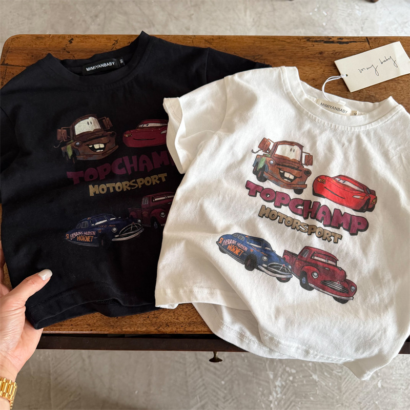 Children's summer cartoon T-shirt for men and women