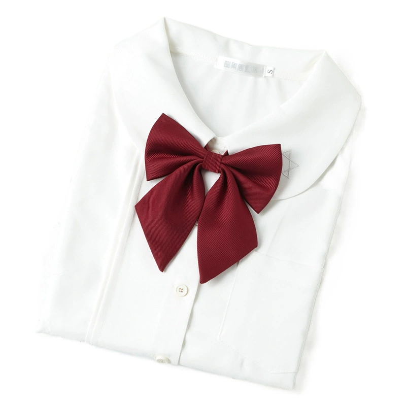 Burgundy Japanese bow tie with bow, uniform for elementary school students