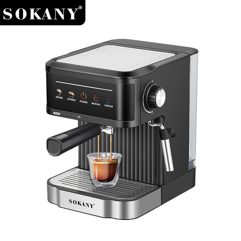 Italian Coffee Machine Semi-Automatic Steam Touch Screen Espresso Machine Coffee Maker 04025Sokany