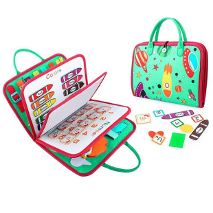Cross-Border New Product Felt Learning Board 5 Pages Planet Puzzle Early Education Kidsren Baby Felt Busy Board Toy