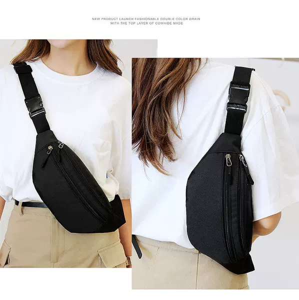 New Oxford Bag Casual Sports Waist Bag Mobile Chest Crossbody Bag Fashion Multifunctional Large Capacity Mobile Phone Purse