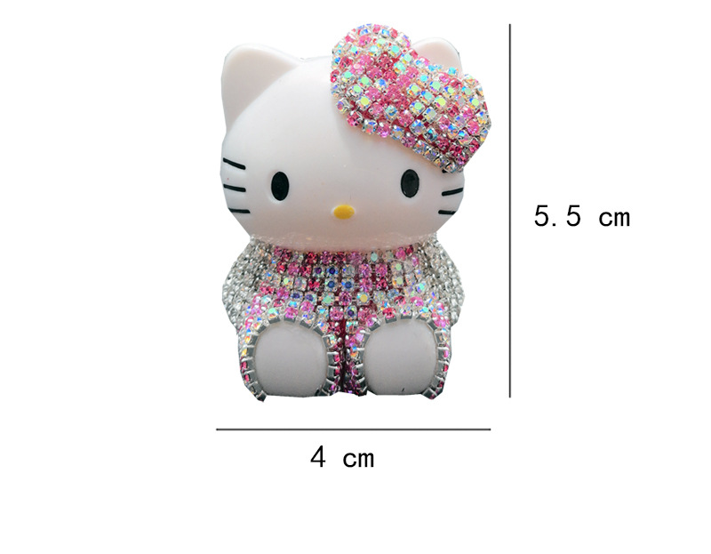 Car Perfume Ornaments Cartoon Cute Kt Air Outlet Aromatherapy Clip New Car Deodorizing Air Conditioning Mouth Decorative Supplies for Women