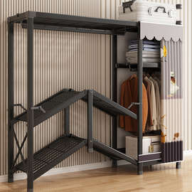 U4IZ衣柜家用卧室免安装可折叠简易组装布衣橱全钢架结实耐用出租
