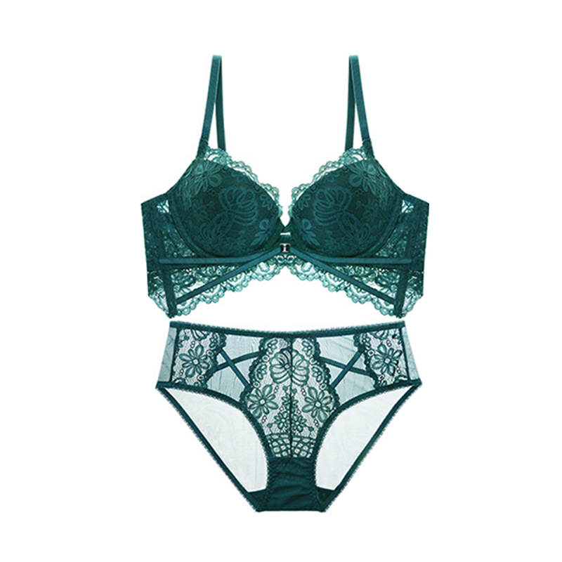 Selección estricta traje de Sujetador de encaje sexy puro quiere recoger el pecho empuja hacia arriba el pecho grande pequeño delgado superior e inferior grueso anti-flacidez ropa interior