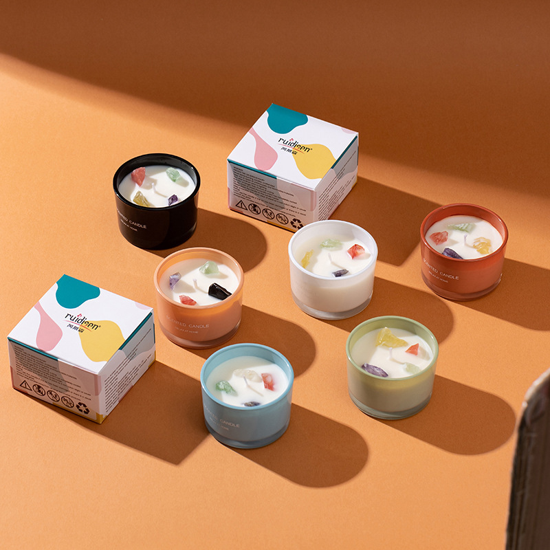 Tazas de vidrio personalizadas transfronterizas de curación de dopamina de cera de banana decoración de dormitorio doméstica adornos vela de perfume