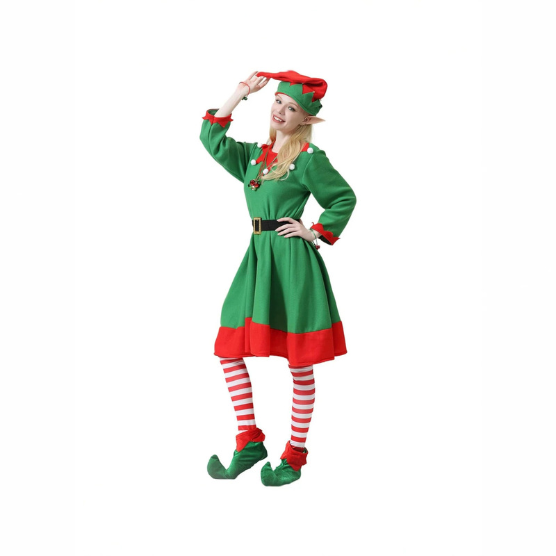 Halloween Women's Christmas Elf Costume Party Christmas Elf Accessories Women's Christmas Cosplay Costume
