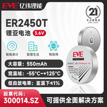 EVE亿纬锂能 ER2450T电池一次性容量500mAh胎压监测锂电池 3.6V