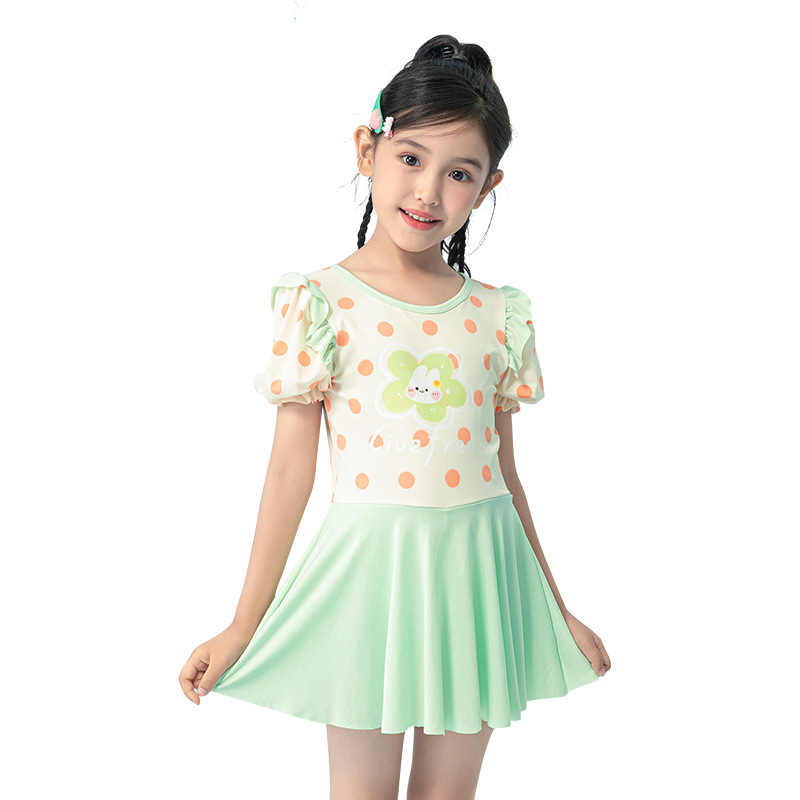 Inventario nuevo traje de baño de niñas vestido vestido traje de baño para niños niños y niñas traje de baño de parque acuático de aire exterior