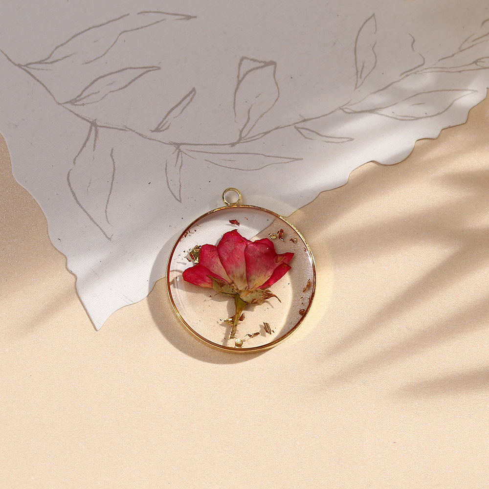 100g Weight Pendant Jewelry Making Type Diameter 30mm Jewelry Making Size DIY Jewelry Accessories Classification 10 PCS/Package Quantity Alloy, Copper Material Flower Pattern Epoxy Design Casual, Simple Style Style 10 PCS/Package Diameter 30mm Alloy Copper Flower Pendant 13